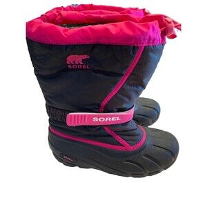 SOREL Flurry Winter Snow Boots Youth 6/Women’s 8 Insulated Warm Waterproof Pink